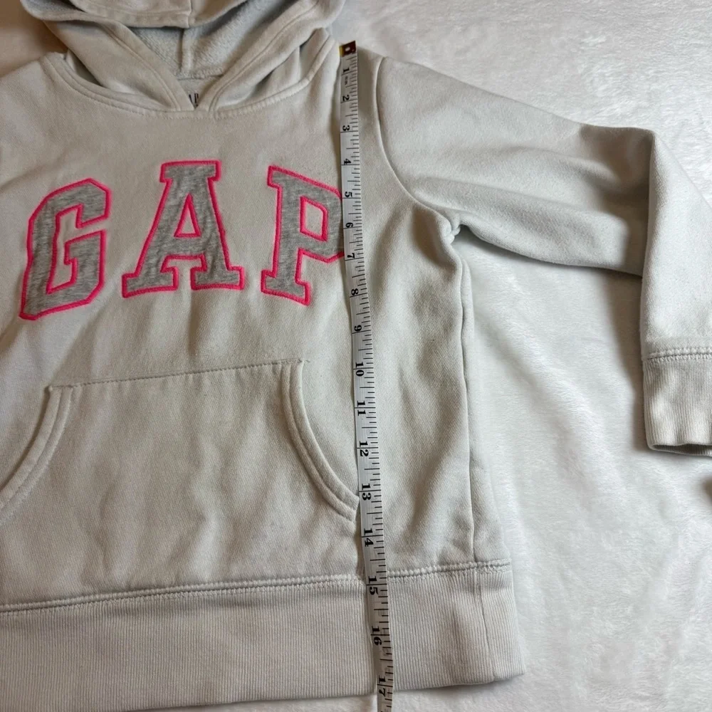 GAP White Hoodie with Pink Lettering